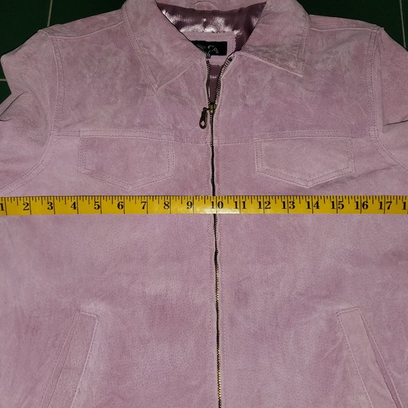 Pastel Pink Suede Jacket - Picture 5 of 9